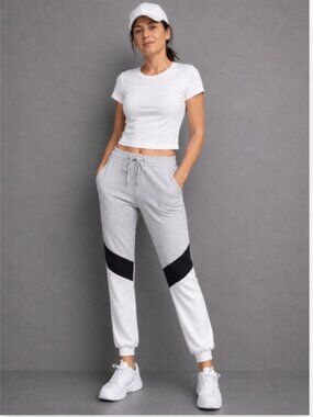 ZELOS COLORBLOCK LACE UP JOGGERS SIZE XS